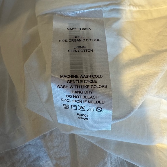 100% Organic Cotton Gauze Smocked Maxi Skirt - Picture 7 of 8